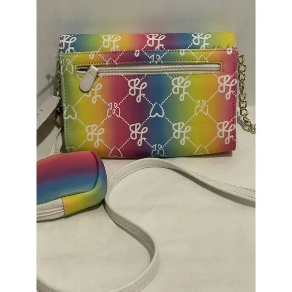 Luv Betsey By Betsey Johnson White Multicolor Crossbody Purse With Coin Pouch - Picture 3 of 9